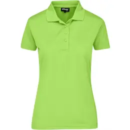Ladies Pro Golf Shirt Lime Front